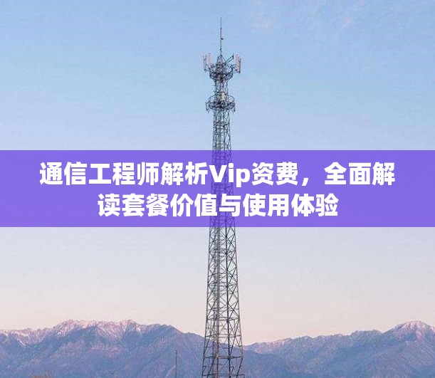 通信工程师解析Vip资费,全面解读套餐价值与使用体验