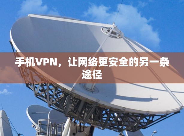 手机VPN,让网络更安全的另一条途径