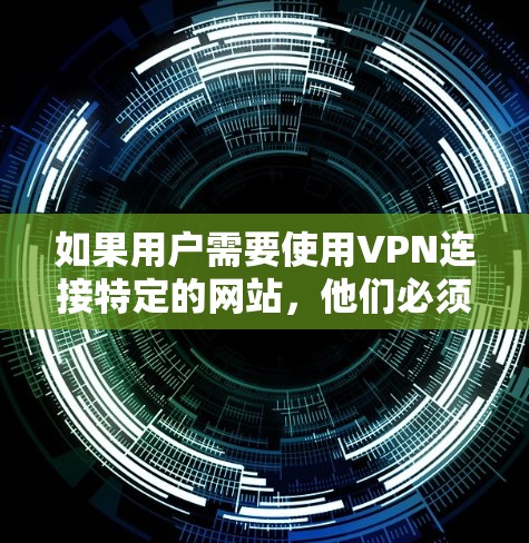 如果用户需要使用VPN连接特定的网站,他们必须确保以下步骤正确