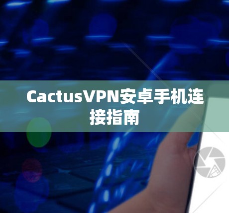 CactusVPN安卓手机连接指南
